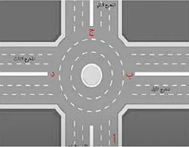 Signal at the roundabout: You want to make a horseshoe turn at the roundabout. When do you start signaling to the right?