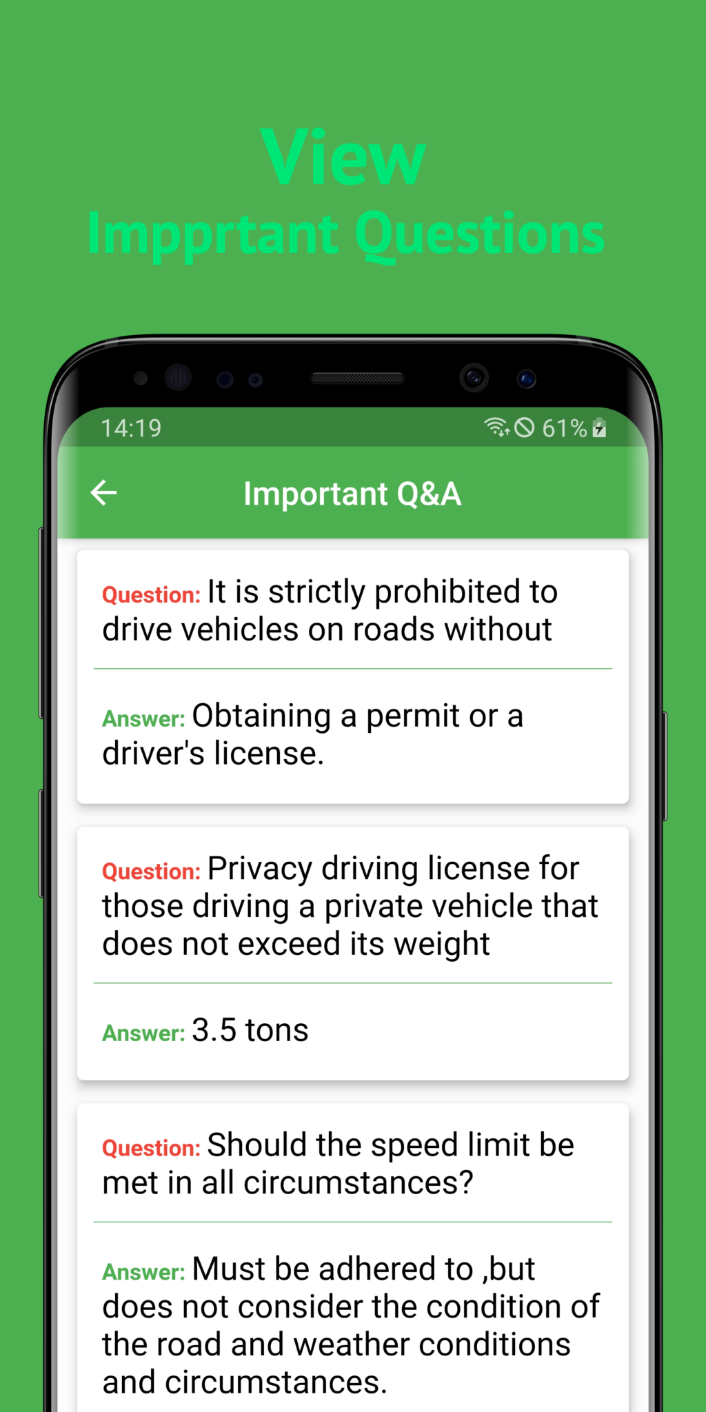 Saudi Driving License Test Mobile App - Saudi Driving License